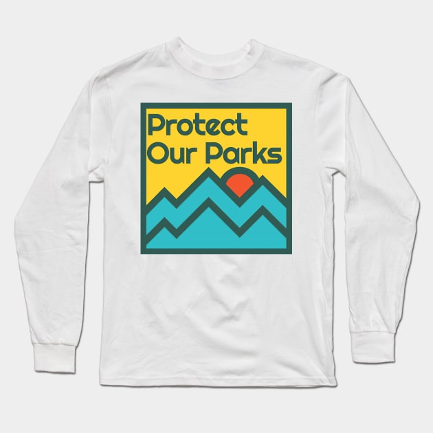 Vintage Protect our Parks Long Sleeve T-Shirt by TexasToons